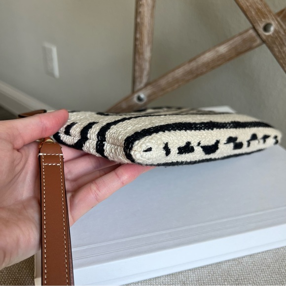 Celine striped textile pouch with wrist strap - Picture 7 of 11